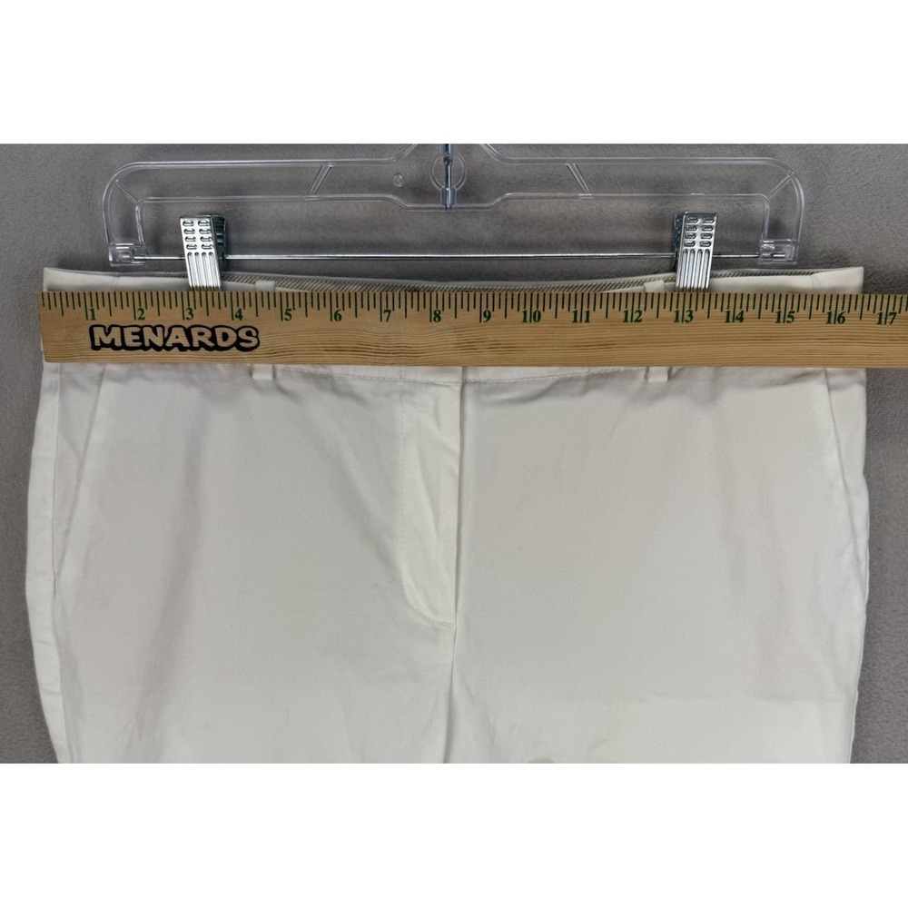 Talbots Women's 8 White Mid-Rise Chelsea Cropped Stretchy Business Casual Pants‎ - Picture 3 of 7